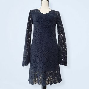 Diane Von Furstenberg Lace Navy Dress 0  XS